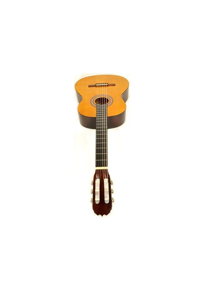 MegArya 39 Inch Classical Guitar - Full Size 6 String Nylon String Guitar in Yellow Natural Finish - Image 3