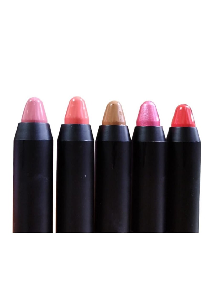 مجموعة أرواج ٥ ألوان خاص بالصبايا مع مرطب الشفاه والحمايه من التشقق - Image 2