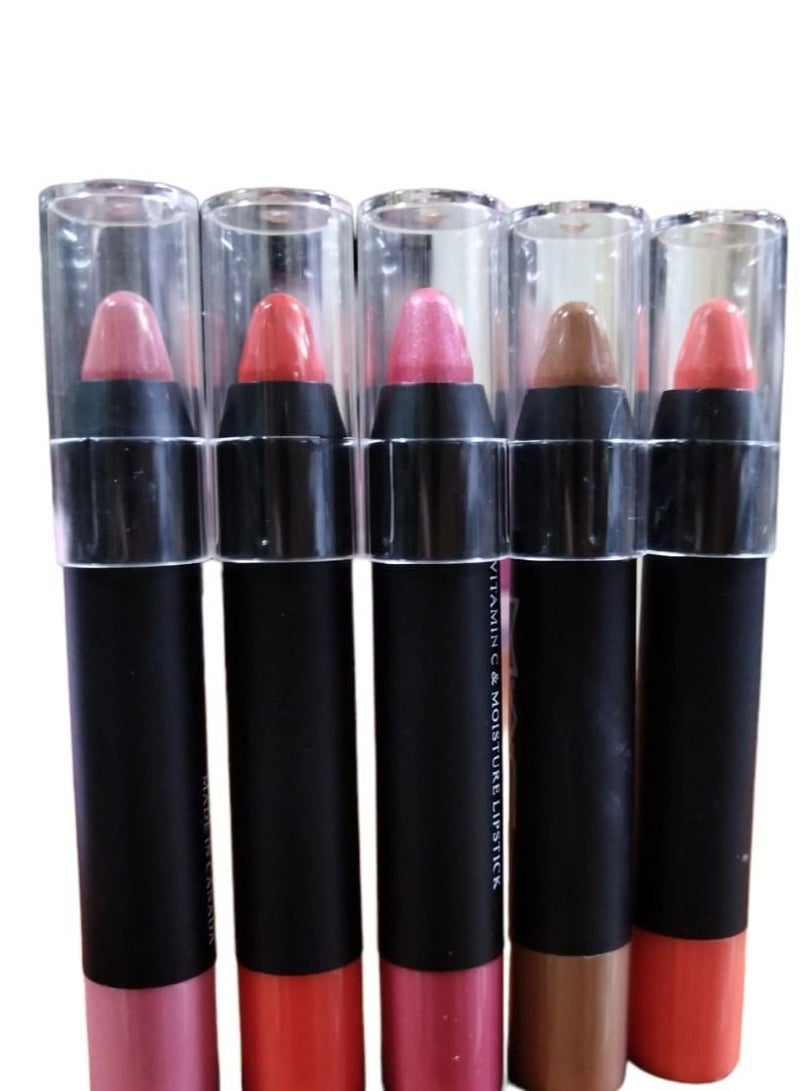 مجموعة أرواج ٥ ألوان خاص بالصبايا مع مرطب الشفاه والحمايه من التشقق - Image 1