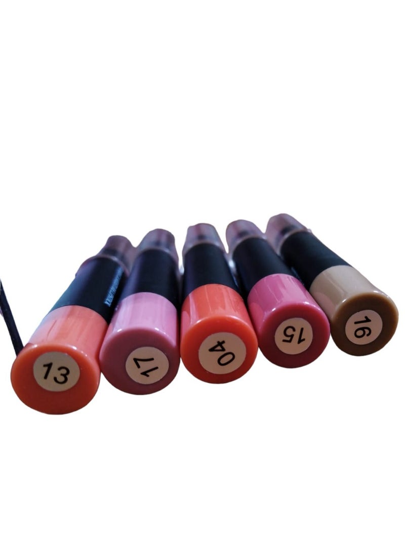 مجموعة أرواج ٥ ألوان خاص بالصبايا مع مرطب الشفاه والحمايه من التشقق - Image 3