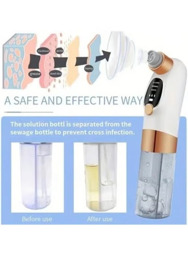 Super Micro Bubble Beauty Instrument, Blackhead Remover Pore Vacuum Cleaner, Facial Pore Cleaner with 3 Suction Powers, Blackhead Extraction Tool for Deep Cleansing and Exfoliation - Image 3