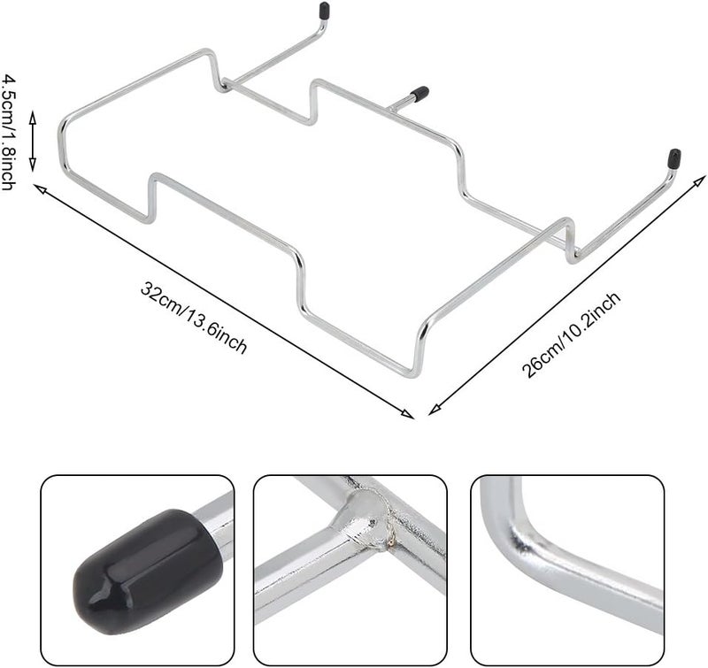 klarako Trash Bag Rack, Outdoor Trash Can Bracket Dustbin Cage Garbage Plastic Bag Holder Table Rack for BBQ Camping Picnic, 13.6 X 10.2 X 1.8inch - Image 3