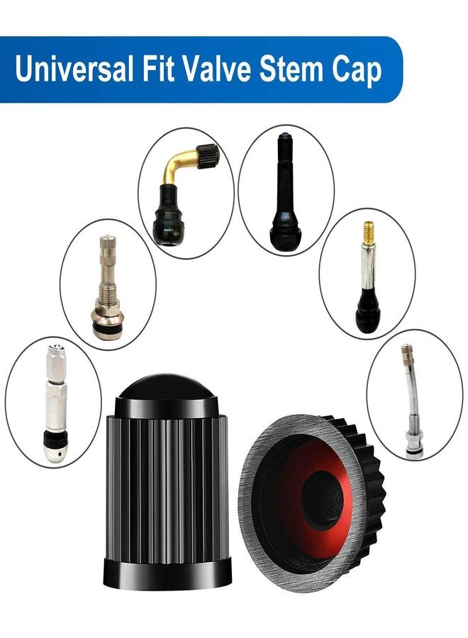 SYSDTTD Tire Valve Caps has a Sealing Ring Tire Valve Stem Caps for Bike,Bicycle,Car,Motorbike 15pcs Black - Image 5