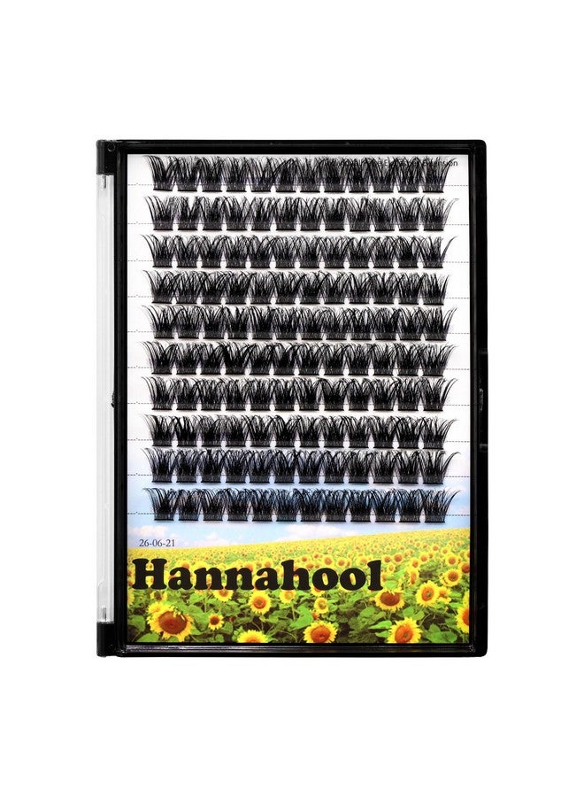 Hannahool Handmade D Curl 10-20mm to Choose 120Pcs Natural long Individual Thick Base Cluster Eyelashes Dramatic Look DIY Volume Eye Lashes Extensions (12mm) - Image 1