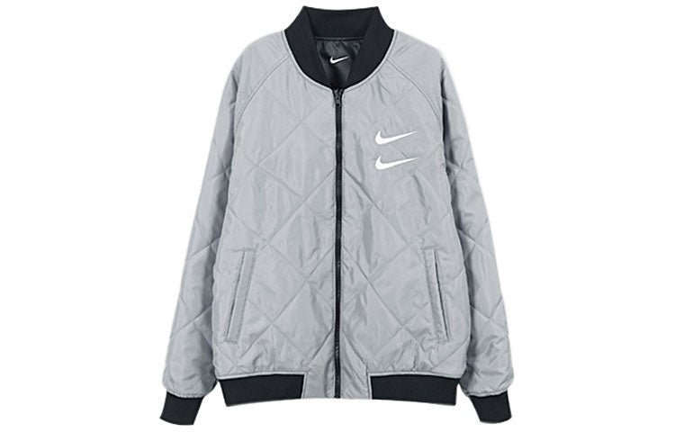 Nike Reversible Woven Jacket Black Gray 'Black Grey' - Image 2