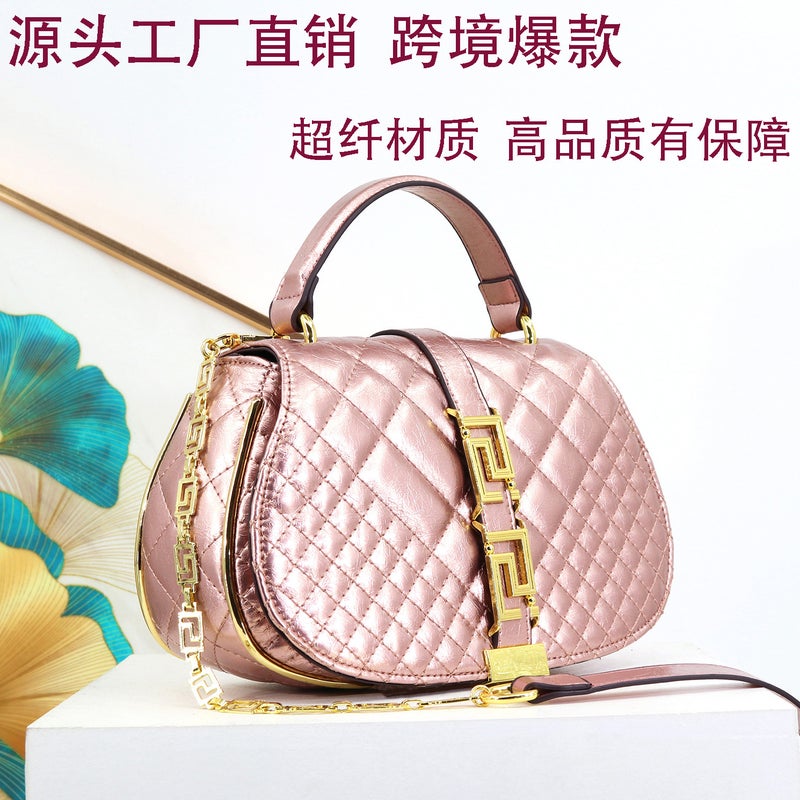 2025 Women'S Handbag, Crossbody Bag, Maze Chain Embroidery, Big Brand Saddle Bag, Chain Shoulder Bag - Image 2
