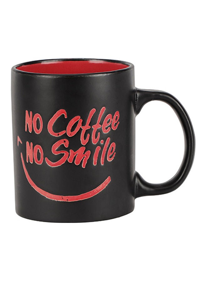 Royalford 11oz Stoneware Mug- RF11169| Perfect for Hot and Cold Drinks| Food-Grade, Non-Toxic and Safe to Use| Stylish, Durable and Long-Lasting Design Black - Image 1