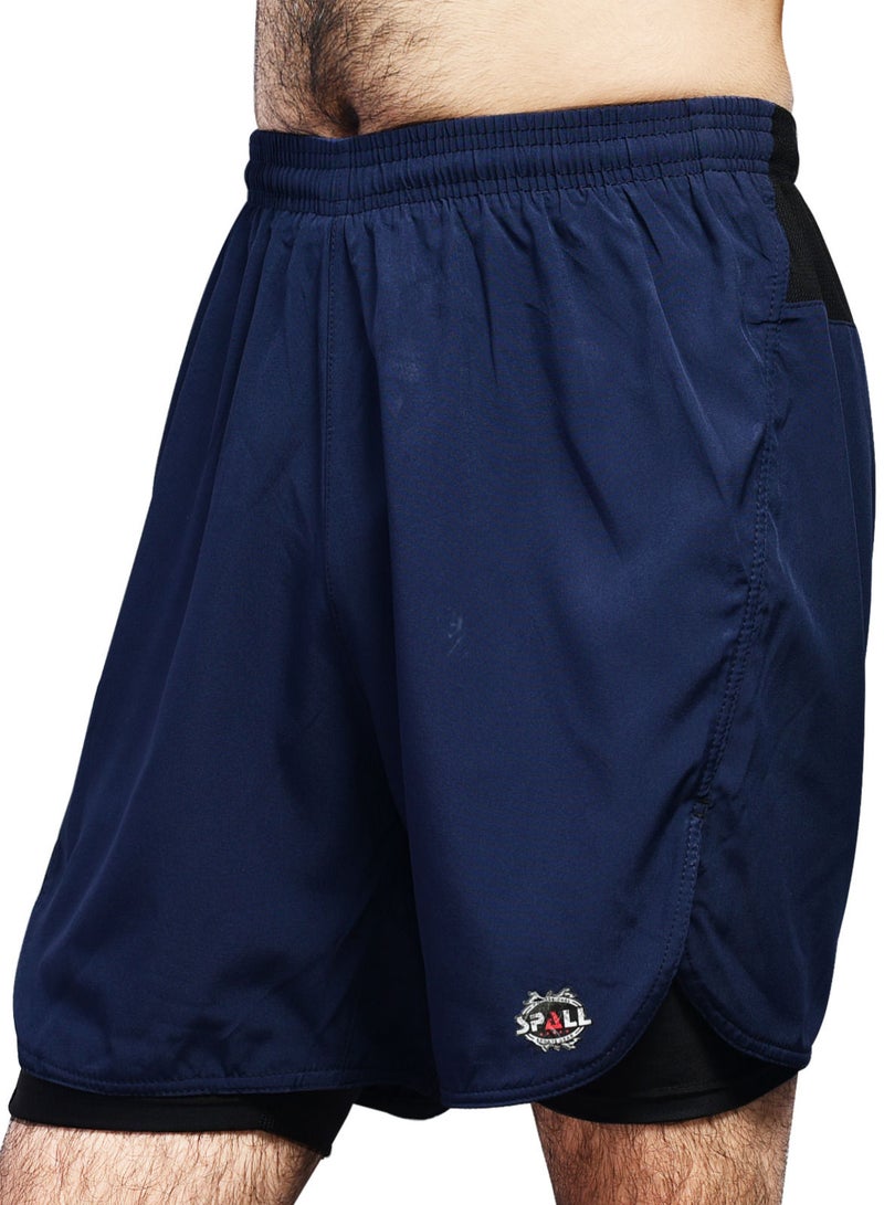 سبال شورت للجري خفيف الوزن وسريع الجفاف لتمارين الصالة الرياضية وكرة السلة ورياضات رياضية وركوب الدراجات والركض واللياقة البدنية وتدريب كمال الأجسام مثالي للرجال - Image 3
