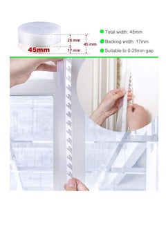 TYCOM Silicone Seal Strip and Weather Stripping with Self Adhesive for Bottom of Doors Door Draft Stopper 3M Weather Stripping Door Bottom Gap Replacement Strip Roll Soundproof 45MM.  - Image 5