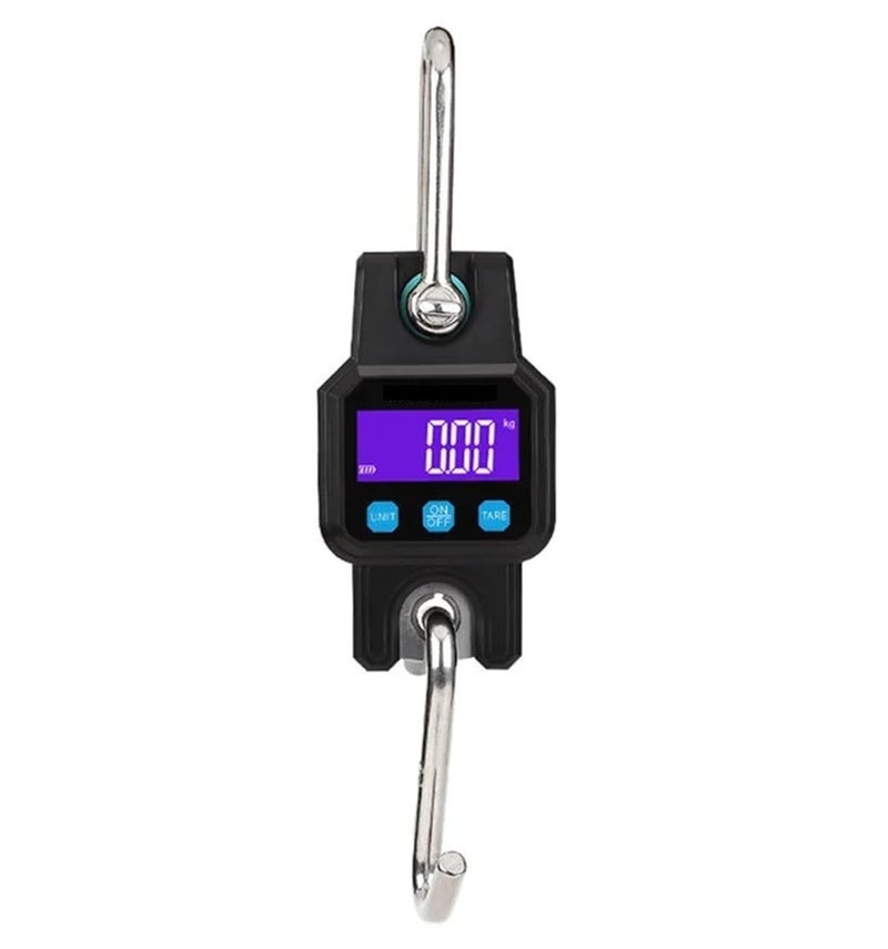Hanging Scale, 300kg/50g Crane Scale Rechargeable Digital Hanging Hook Scales Electronic Weight Heavy Duty Weight.(Black) - Image 1