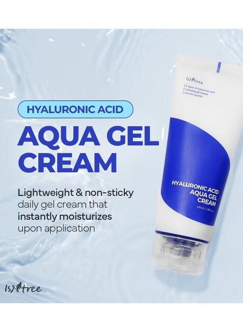 ايسنتري كريم حمض الهيالورونيك أكوا جل 100 مل – مرطب خفيف الوزن للبشرة الدهنية والمختلطة، يتحكم في الزهم، تركيبة غير دهنية، عناية كورية بالبشرة. - Image 1