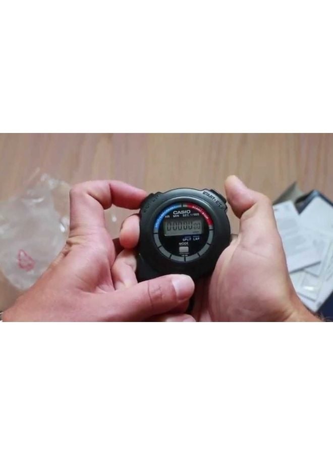 Casio HS-3V-1RDT Water-Resistant Digital Stopwatch Men's Watch, Black, 62 x 64 x 17 cm - Image 2