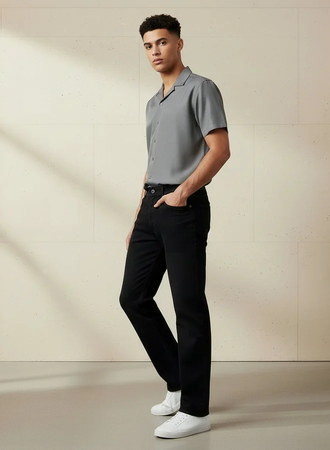 Splash FAV Men Straight Fit Flexi Waist Pocket Jeans