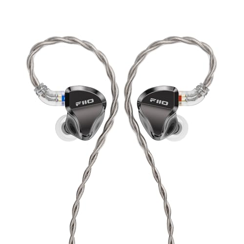 FiiO/JadeAudio JH5 1DD+4BA Hybrid 5 Drivers HiFi in-Ear Monitors Earphone, Detachable 0.78mm 2 Pin Cable 3.5mm Plug for Audiophile/Musician (Black) - Image 1