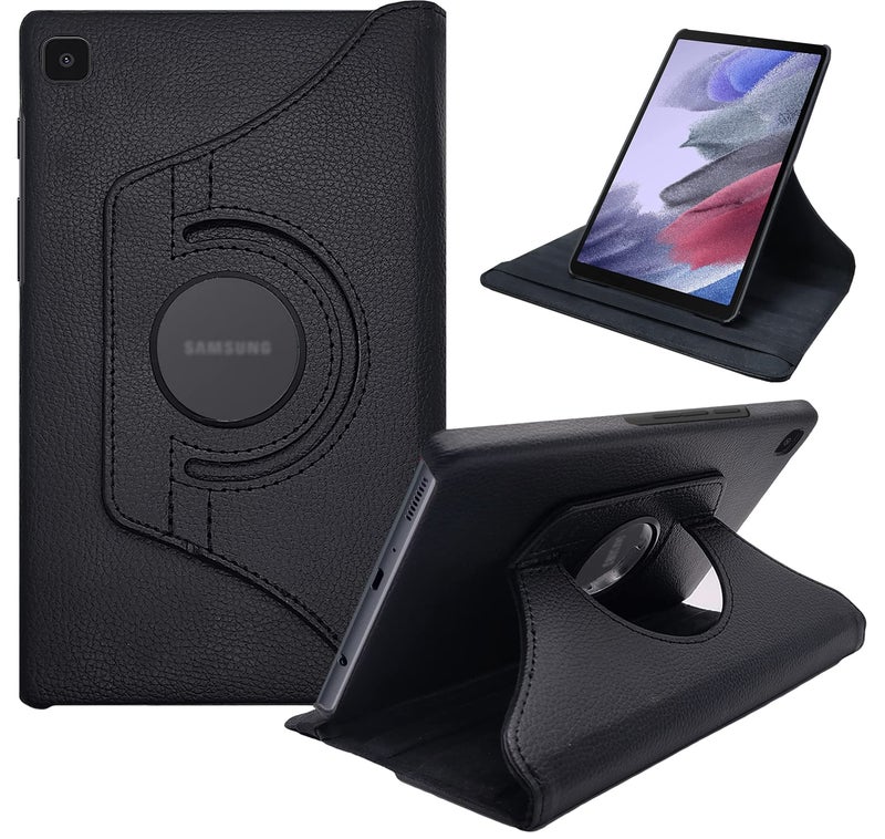 CEDO Samsung Tab A7 Lite (8.7 inch) Flip Cover | Leather Finish | 360 Degree Rotate Back Cover | Shockproof Back Cover Case for Samsung Galaxy Tab A7 Lite (8.7 inch) (2021) SM-T220 / T225 (Black) - Image 1