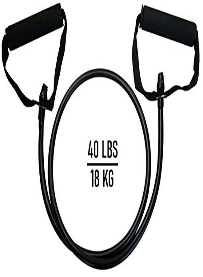 Aegon Pilates Latex Tubing Expanders Exercise Tubes Strength Resistance Band Sets Fitness Equipment Pull Belt Rope (Black) - Image 1
