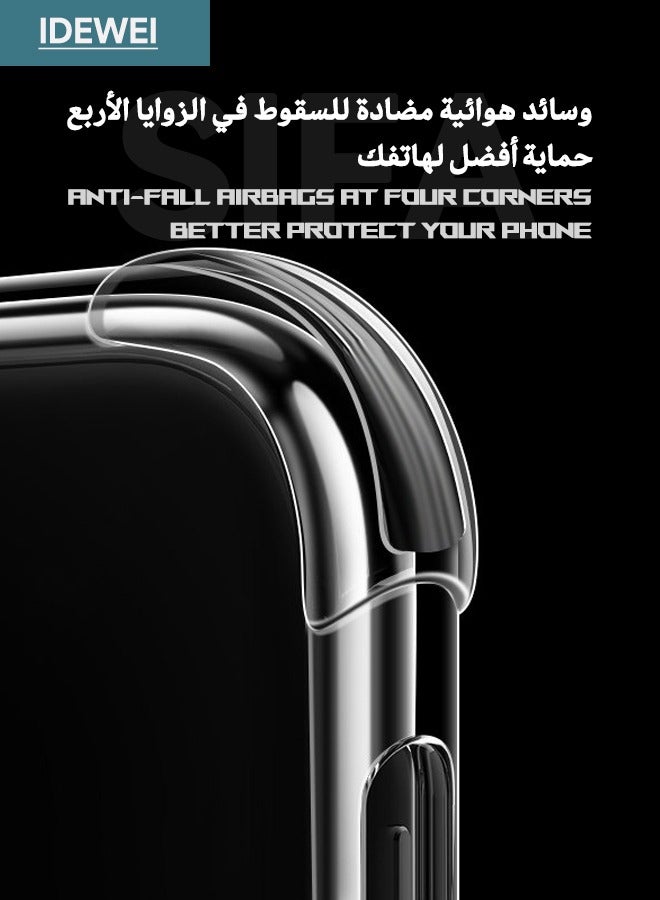 إيدويي حافظة Realme C67، مصممة لجراب Realme C67 4G، غطاء Realme C67 مع أكياس هوائية بأربع زوايا مضادة للسقوط، غطاء خلفي من السيليكون الناعم من مطاط TPU المرن النحيف لـ Realme C67 4G (شفاف) - Image 5