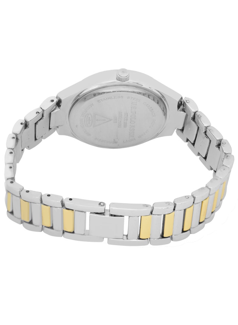 U.S. Polo Assn. Women's Quartz Analog dual tone plated watch and bracelet set  - Image 5