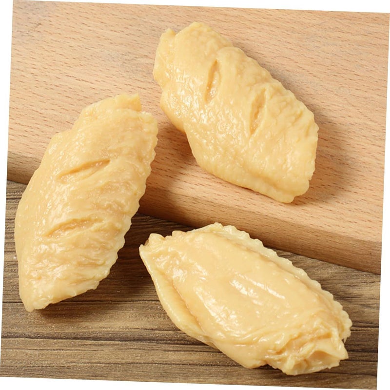 نماذج دجاج اصطناعية واقعية 5 قطع دعائم طعام للتصوير الديكوري - Image 3