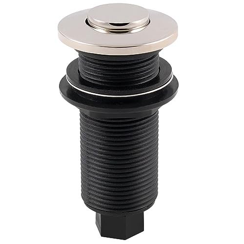 Westbrass ASBB305 Sink Top Waste Disposal Replacement Air Switch Trim Only Flush Button Polished Nickel - Image 1