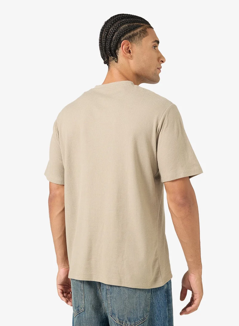 JJ Rebel Casual Regular Fit Crew Neck T-Shirt