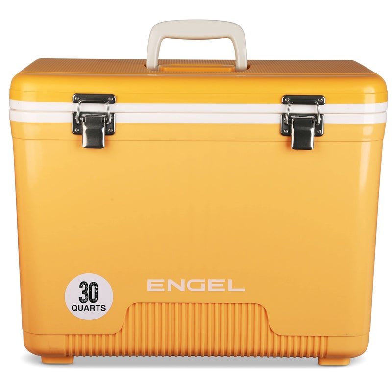 Engel UC30 30qt Leak-Proof, Air Tight, Drybox Cooler and Hard Shell Lunchbox for Men and Women in Iced Mango - Image 1