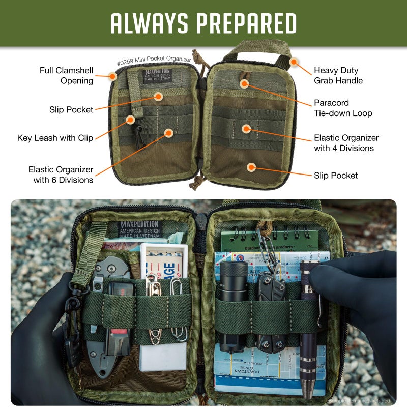 Maxpedition Mini Pocket Organizer (OD Green) - Image 5