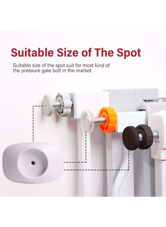 Eudemon Safety Baby Gate Wall Protector Wall Saver for Pressure Mounted Gate Protect Walls/Baseboard/Stairs/Door Frame/Doorways Work on Pet & Dog Gates Easy to Install (White, 4 Pack) - Image 5
