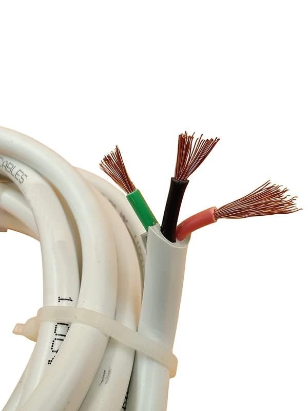 LEKORED 10 Sq mm 3 Core Round Copper Wires Cables for Home Domestic Industrial Electrical Connections 5 METER - Image 1