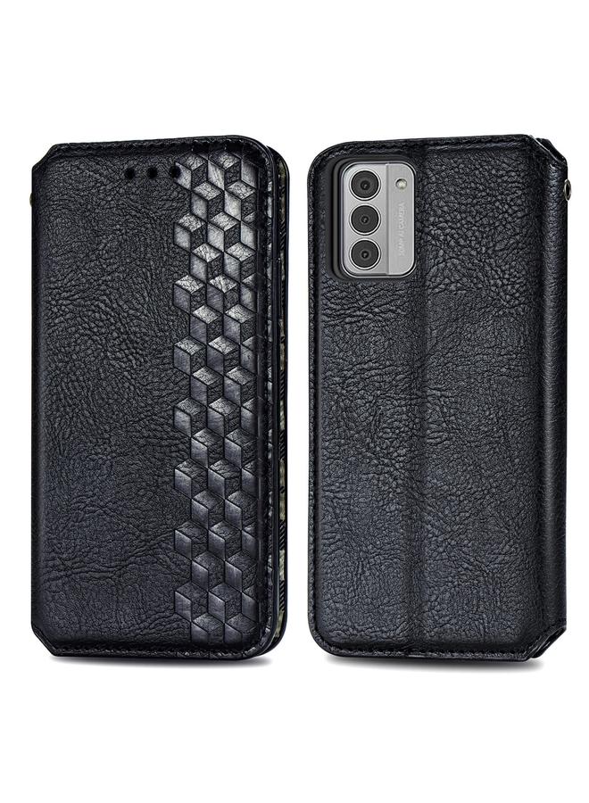 S-TOP Case For Nokia G42 Cubic Grid Pressed Magnetic Leather Phone Case - Image 2