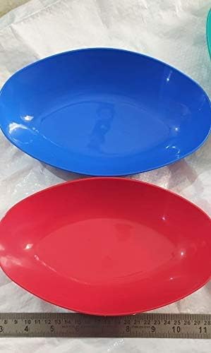 NOBILEA Plastic Eco Bowl for Serving Snacks Food Soup Serving Bowl Microwave Safe Salad Mixing Bowl Soup Salad Bowl Multicolor - Image 5