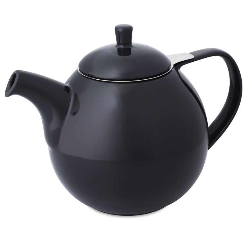 FORLIFE Curve Teapot with Infuser 45Ounce Black Graphite