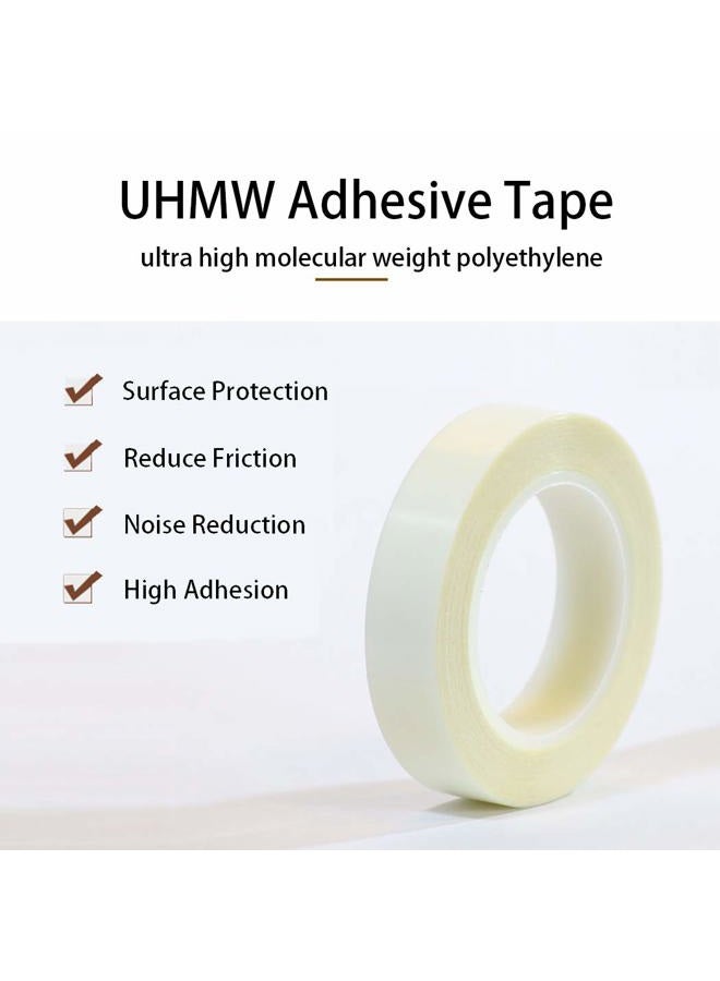 APT Advanced Polymer Tape APT, UHMW (Ultra-high Molecular Weight) Polyethylene Tape, Resists Abrasion, Impact, for Surface Protection and Friction and Noise Reduction for Lining Sliding Surfaces. (0.5" x 5Yds, 5 Mil UHMW) - Image 2
