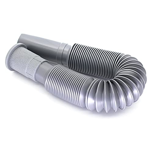 OLIREXD Universal Wash Basin Sink Drain Pipe, 1-1/4 Inch Install Diameter Plastic Flexible and Expandable Drain Pipe for Kitchen Bathroom Sink, Gray - Image 2