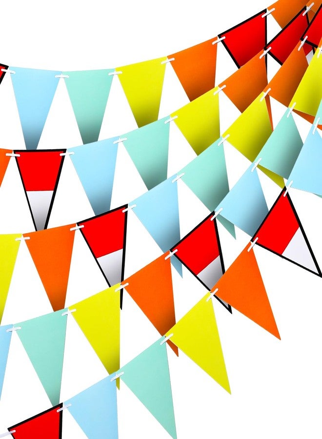 اودين لافتة حفلات أنمي من أوداين، 5 قطع، لافتة مثلثة ملونة، زينة عيد ميلاد متعددة الألوان، مناسبة لأعياد الميلاد والمناسبات الخارجية، ديكور معلق للحفلات - Image 1