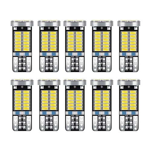 UHANBUT 10PCS 194 LED Light Bulb T10 168 W5W 2825 LED Reading Bulb with 24SMD 3014 Chipsets Bright 6000K Car License Plate Lamp Bulbs for Car Interior DomeCourtesyTrunk Light White - Image 1