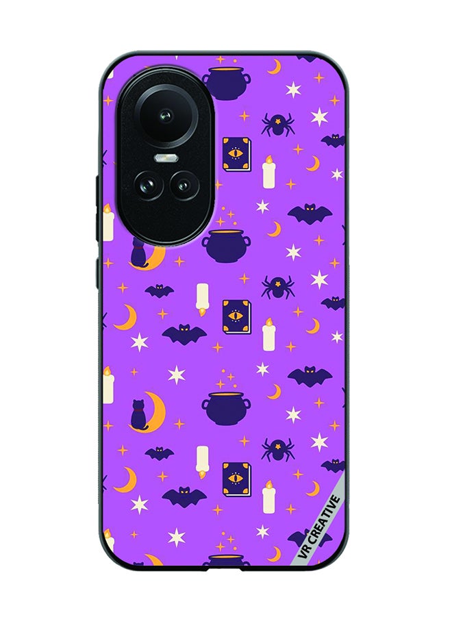 VR CREATIVE Protective Case Cover For Oppo Reno 10 Pro Halloween 2 Design Multicolour  - Image 1