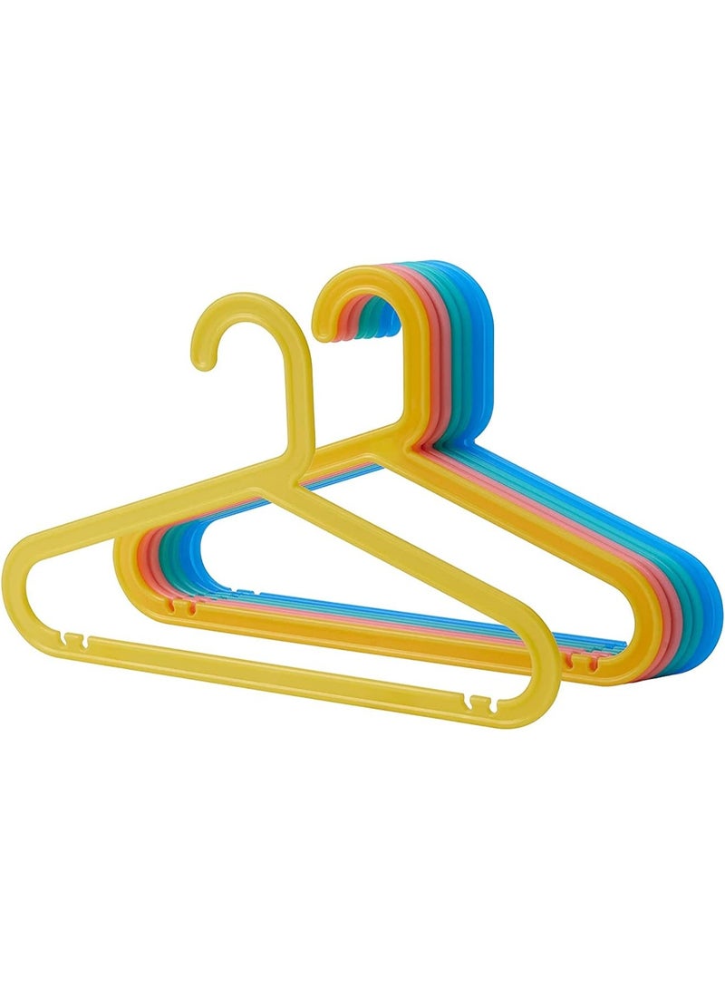 Ikea Kids Plastic Hangers Set IKEA - Durable, Multi-Coloured Clothes Hangers - Perfect Size for Baby & Toddler Clothes - Image 1