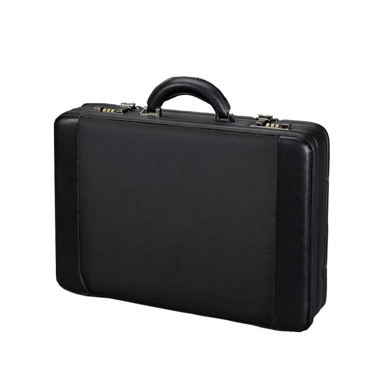 ALASSIO Alassio - 45039 MODICA - attache case briefcase with expandable fold, nylon/imitation leather, black  - Image 1