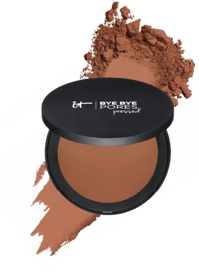 IT Cosmetics Bye Bye Pores Translucent Pressed Setting Powder Deep – Pore-Blurring Matte Finish, Long-Wear Oil Control, 0.31 oz / 9 g - Image 1