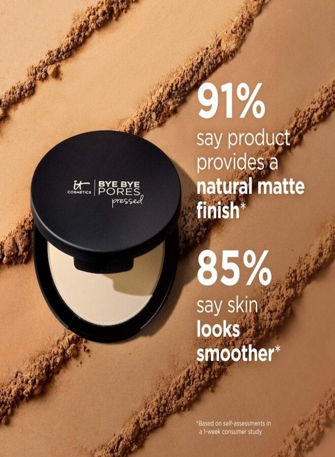 IT Cosmetics Bye Bye Pores Translucent Pressed Setting Powder Deep – Pore-Blurring Matte Finish, Long-Wear Oil Control, 0.31 oz / 9 g - Image 4