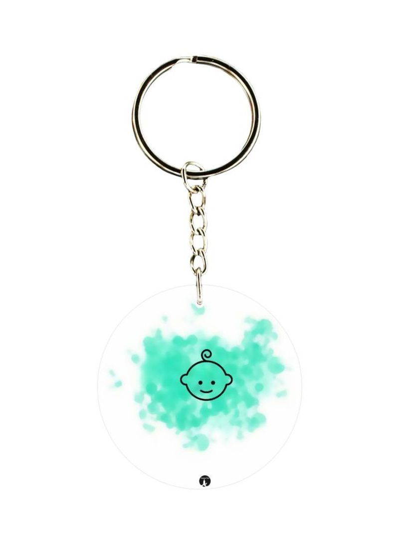 RKN Baby Face Printed Keychain