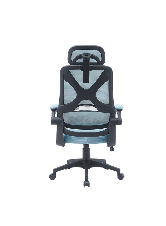 DANUBE HOME Modway Office Chair High Back Ergonomic Gaming Chair Modern Home Desk Computer Chair 360Â° Swivel Office Chair Adjustable Height Chair L 61x32x58 cm  Blue/Black - Image 5