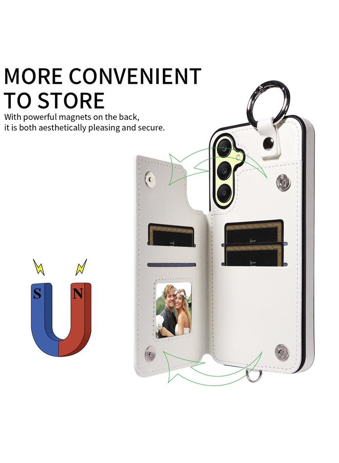 اس-توب جراب لهاتف Samsung Galaxy A25 5G Global Rhombic Texture Case Card Bag Phone مع حبل قصير - Image 5