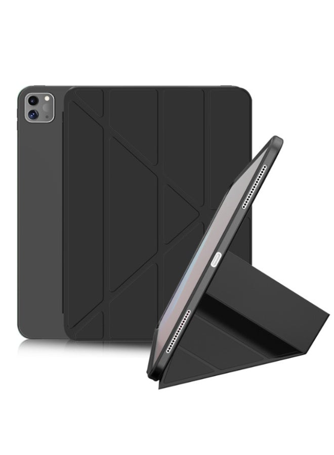 eGreen99 for iPad Air 13 inch (2024 6th M2 / 2025 7th M3 / 2026 8th M4) / ipad Pro 12.9 inch (22/21/20/18) Case Cover, Honeycomb 4+Y-Shaped Design, Multi Angle, Automatic Wake-Up/Sleep, Comfortable Skin Touch, Ultra-Thin Y-Shaped Bracket Protective Cover, Soft Tpu Back,Black - Image 1