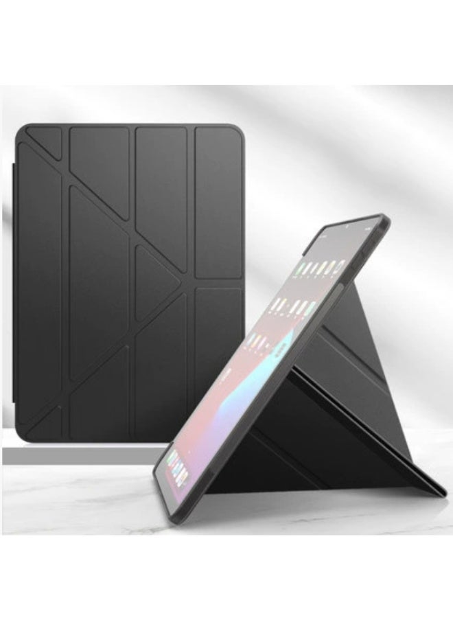 eGreen99 for iPad Air 13 inch (2024 6th M2 / 2025 7th M3 / 2026 8th M4) / ipad Pro 12.9 inch (22/21/20/18) Case Cover, Honeycomb 4+Y-Shaped Design, Multi Angle, Automatic Wake-Up/Sleep, Comfortable Skin Touch, Ultra-Thin Y-Shaped Bracket Protective Cover, Soft Tpu Back,Black - Image 3