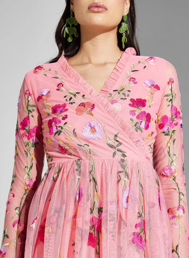 Frock and Frill Floral Tulle Dress
