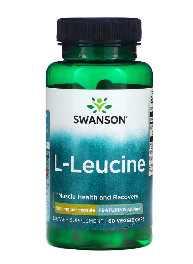 SWANSON L-Leucine 500 mg 60 Veggie Caps