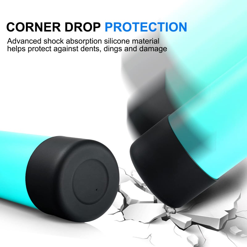 KMN غطاء قشة لزجاجة هيدرو فلاس 32 40 أونصة ذات فم واسع، غطاء قشة لزجاجة هيدرو فلاس 32 أونصة 40 أونصة، غطاء قشة بديل لهيدرو فلاس، أغطية مع غطاء رياضي بقشة، مجموعة قاعدة غطاء سوداء - Image 5