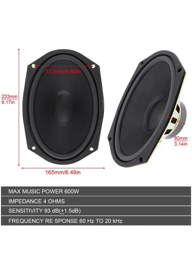 DriSentri 6x9 Inch 600W Car Coaxial Speaker Vehicle Door Auto Audio Music Stereo Full Range Frequency Hifi Speakers - Image 2